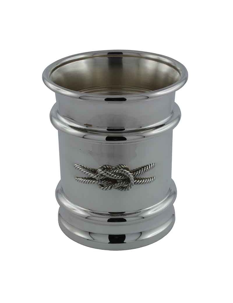 Marine Knot Silver Pen Pot Handmade