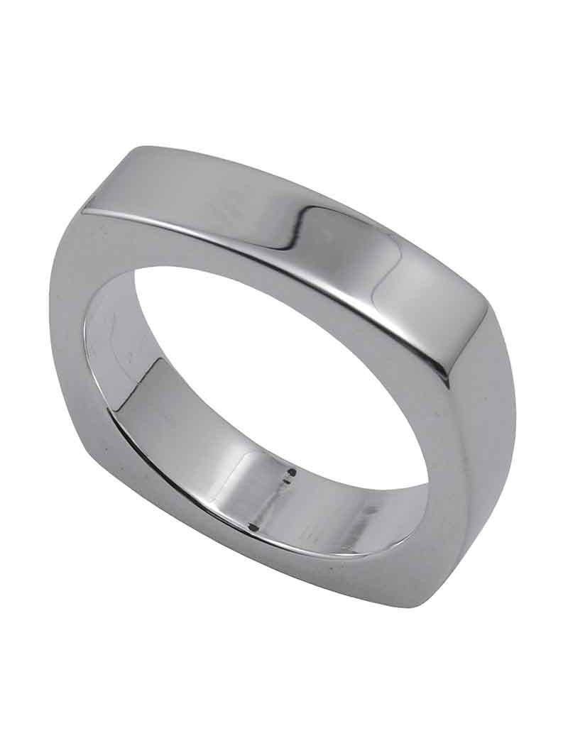 Sterling Silver Geometries Ring Semicircles