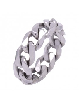Sterling Silver Mega Chain Ring