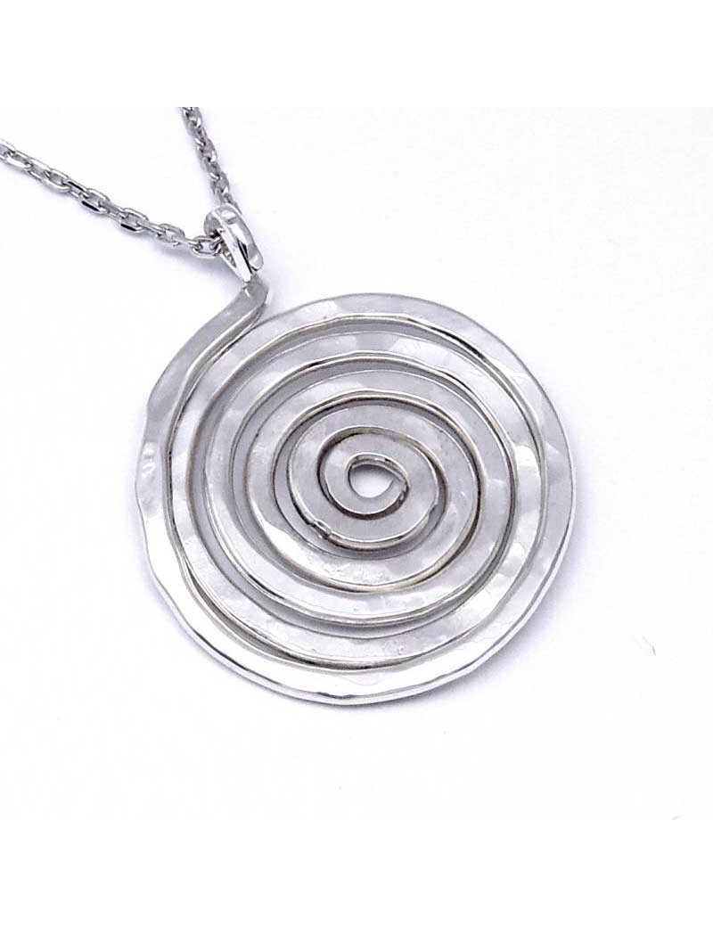 3 Addobbi Spirale Metallizzato con pendente in carta 20 x 80 cm Il