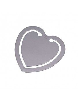 Sterling Silver Heart Bookmark