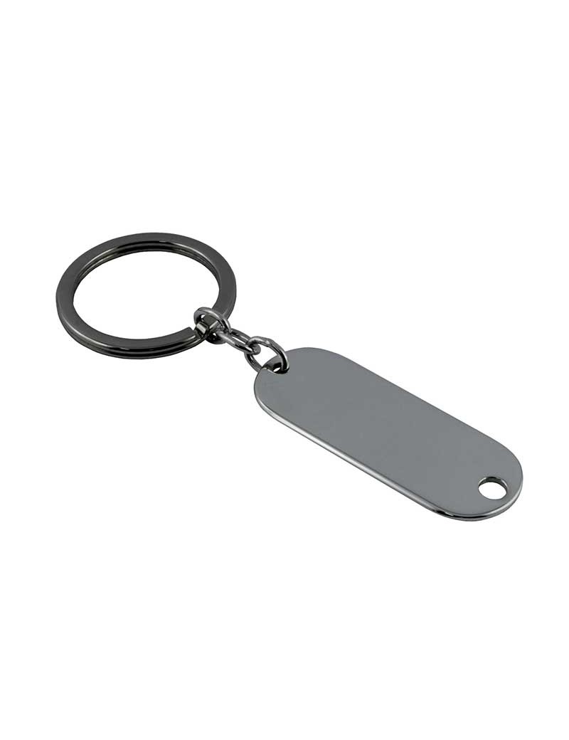 Sterling Silver "Plastik" Key Ring