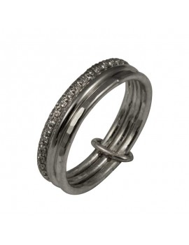 Sterling Silver Multiple Ring Triple Wire Ring