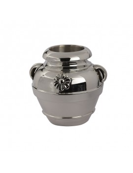 Silver Orcio Vase with handles